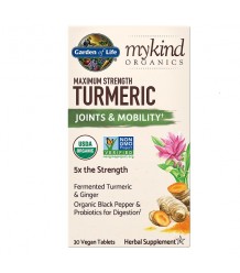 Mykind Organics Maximum Strength Turmeric - Kurkuma - Pohyblivost a klouby - 30 tablet